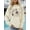 Beige, variant on EchfiProm Womens Long Sleeve Tops Floral Pullover Beige Fall Loose Sweatshirt for Ladies