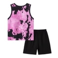 thumbnail image 4 of UAYOTSE Toddler Kids Baby Boy Summer Clothes Sets 1T 2T 3T 4T 5T Letter Print Short Sleeve Tops Elastic Shorts Outfits,Sizes 9-10 Years, 4 of 4