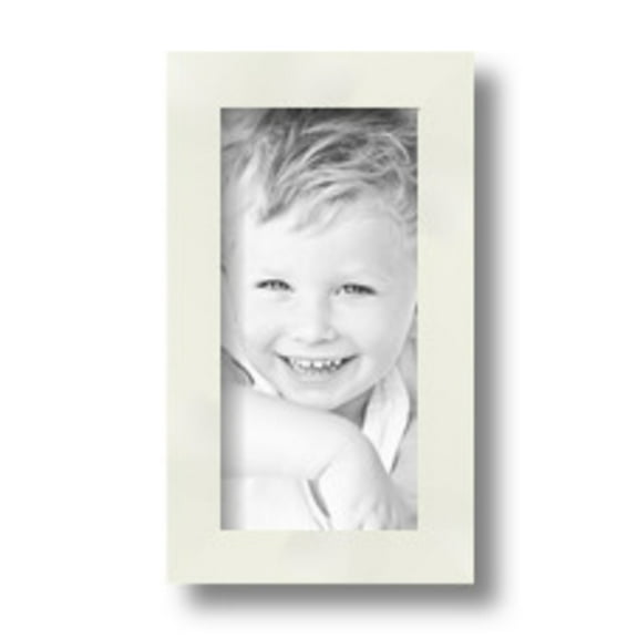 ArtToFrames 4" x 8" White Picture Frame, 4x8 inch White Wood Poster Frame (WOM-5140)