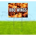 thumbnail image 1 of Bbq Wings (18" x 24") Yard Sign, Includes Metal Step Stake, 1 of 6