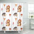 thumbnail image 1 of Cortina de Ducha ABPHQTO Animal Alta Acuarela Osos Erizo Setas 165x180 cm, 1 of 2