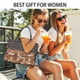 thumbnail image 5 of Large Capacity Tote Bag,Leopard Print and Footballs Pattern Handbag Fashion Luxury Tote Bag,15.7"x13"x 5.1" Inches,Laptop Compatible, 5 of 6