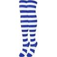 thumbnail image 3 of PTSPLLMY Sox Womens Striped Thigh High Socks Novelty Colorful Over The Knee High Socks Girls Long Stockings Costume Cotton, 3 of 8