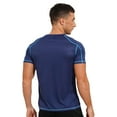 thumbnail image 5 of inhzoy Men's Athletic T-Shirt Quick Dry Workout Gym Sports Tee Tops Dark Blue XL, 5 of 7