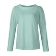 thumbnail image 4 of Outfmvch Workout Sets Two Piece Sets for Women Joggers for Women Long Sleeve Crewneck Tops Long Pants Tracksuit Sweatsuits Lounge Sets for Women Workout Sets for Women Z Mint Green M, 4 of 9