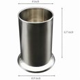 thumbnail image 3 of Stainless Steel Straw Holder, Counter-Top Straw Dispenser, Cutlery Organizer, Spoons Forks Chopstick, 3 of 5