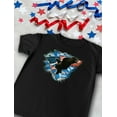 thumbnail image 2 of Freedom's Eagle" Men's T-shirt - 4th of July Celebratory Shirt with American Flag - Ideal Independence Day Gift for Patriotic Men - Large Black, 2 of 9