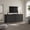 Dark Grey Alder, variant on Surmoby Buffet Cabinet with Storage – 46.6"W Credenz with 4 Height-Adjustable Shelves – Unique Fluted Panel – Sleek Curve Profile – Modern Sideboard for Dining Room, Living Room, Kitchen
