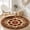 Color 4, variant on SPXUBZ Velvet Round Area Rug Burgundy Cream Traditional Persian Circular Floor Mat Soft Non-Slip Accent Carpet for Living Room Bedroom Vintage Boho Home Decor Throw Rug