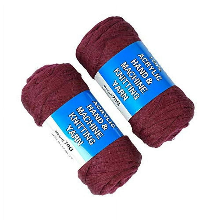 4 Packs Brazilian Wool Hair Yarn, Wool Yarn for Hair Jumbo Braiding&  Senegalese Twisting Wool Hair Attachment Knitting Hair Braids (Red Brown) 