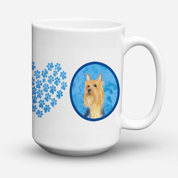 Blue Silky Terrier Coffee Mug 15 oz