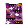 thumbnail image 6 of Djunllk Halloween Throw Blanket 51 x 59 Inch, Gentle Fleece Fall Throw Blanket Cozy Warm Cute Halloween Ghost & Pumpkin Blanket, Ultra-Soft Blankets and Throws for Couch Sofa Bed, 6 of 7