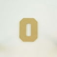 thumbnail image 1 of Package of 1, 10 Inch X 3/4" Thickness MDF Letter O in The Collegiate Font, Thick for Art & Craft Project, Made in USA, 1 of 4