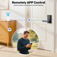 thumbnail image 4 of Smart Door Lock,Blacksmith Biometric Smart Lock With Handle,Wi-Fi Gateway,APP Control and Fingerprint,Keyless Door Lock Smart Deadbolt for Home,Apartment,Office,Black, 4 of 9