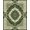 Green, Pattern 14, variant on Design&I 8'x10' Washable Area Rug Extra Large Skid-Resistant Low Profile Ornate Scroll Border Dining Table Alfombra Round Vintage Circle Playful for Living Room, Family