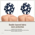thumbnail image 2 of Yiaed Swan Print Satin Bonnet Silk Bonnet Hair Bonnet for Sleeping Hair Bonnets, 2 of 6