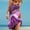 Purple, variant on Summer Dresses for Women Sleeveless Striped Print Hem Print Loose Beach Dress
