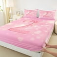thumbnail image 3 of Homewish Personalized 2 Birthday Gifts Bed Sheets,Kawaii Bow Tie King Sheets,Princess Pink Bowknot Sheet Set For Girl Teens,Microfiber Bedroom Decor,4pcs, 3 of 7