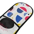 thumbnail image 4 of Yayeee Double Oven Mitt Kitchen Heat Resistant Baking 35" x7" Quilted Glove, Blue Retro Shapes, 4 of 6