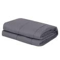 thumbnail image 1 of ZENSTYLE Quality Sleeping Full/Twin Size Cotton Weighted Blanket 48 x 72", 15lbs Deep Grey, 1 of 6