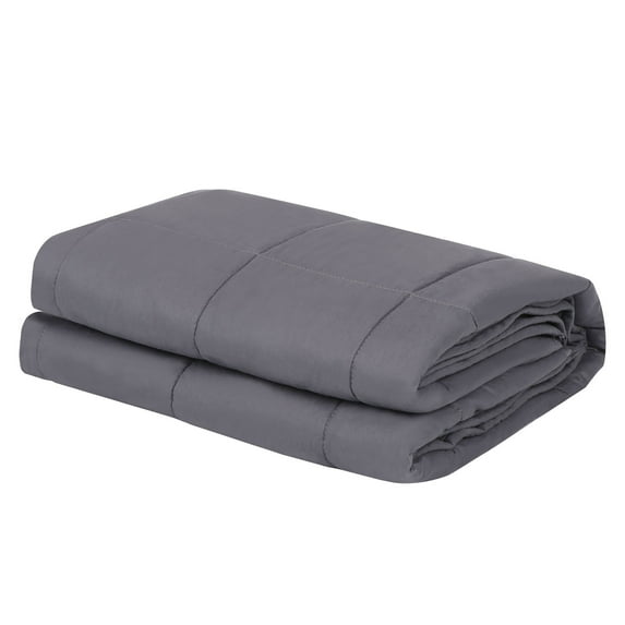 ZENSTYLE Quality Sleeping Full/Twin Size Cotton Weighted Blanket 48 x 72", 15lbs Deep Grey