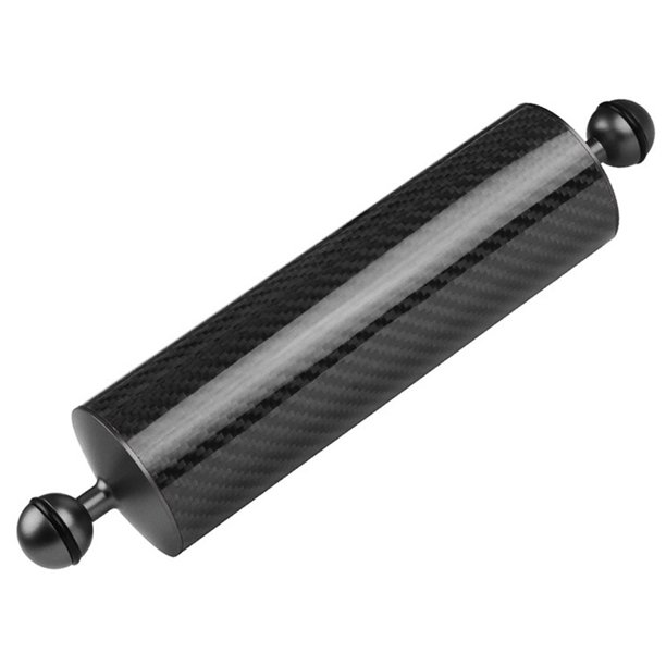 Lámpara de fotografía de fibra de carbono flotante con brazo de flotabilidad submarina de 10 pulgadas