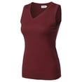 thumbnail image 2 of FashionOutfit Women's VISCOSE Solid Office Soft Stretch Sleeveless Knit Vest Top, 2 of 3