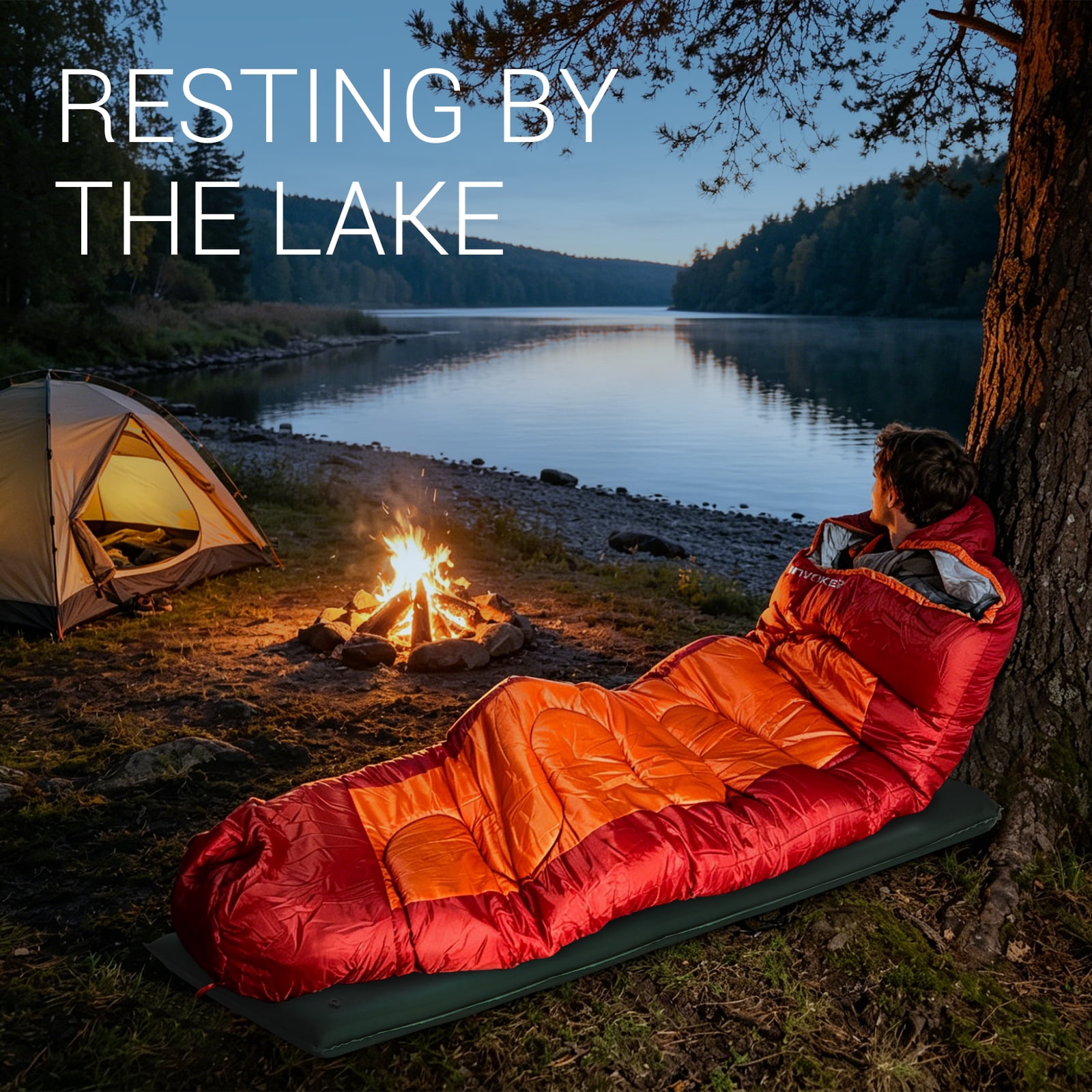 Invoker Mummy Sleeping Bag | 23 ℉ Extreme 3-4 Season Sleeping Bag for Adults Kids Cold Warm Weather for Camping Hiking Backpacking