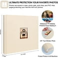 thumbnail image 6 of NestE Photo Album 4x6 600 Photos with Writing Space,4 x 6 Photo Book Linen Cover with Front Window, 4x6 Picture Album 600 Photos Photo Album Book for Wedding Kids Travel Family Baby Pictures (Beige), 6 of 15