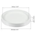 thumbnail image 2 of Unique Bargains Round Ceramic Plant Saucer Flower Drip Tray for Gardening White 6.5", 2 of 5