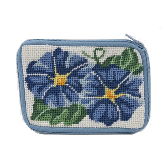 Stitch & Zip Coin Purse Kits, Cross Stitch Design: Morning Glories SZ138