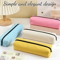 thumbnail image 6 of Lksixu Solid Color Pencil Case, Large Capacity Oxford Fabric Pencil Pouch with Zipper, Wide Opening Pencil Bag Minimalist Stationery Storage Organizer Cute Makeup Bags Office Supplies, 6 of 9