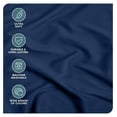 thumbnail image 2 of 2-Pack Fitted Bottom Sheets King - Premium 1800 Ultra-Soft Wrinkle Resistant Microfiber - Deep Pocket (King, Dark Blue), 2 of 8
