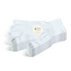 EvridWear Unisex Moisturizing Cotton Touchscreen Lightweight Gloves (6 Pairs, L/XL, White)