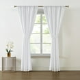 thumbnail image 3 of Truly Soft Everyday 100% Microfiber Polyester White 2-Piece 50x84 Window Curtains with Rod Pocket, Solid Casual themed, Adult Bedding, OEKO-TEX Certified, 3 of 8