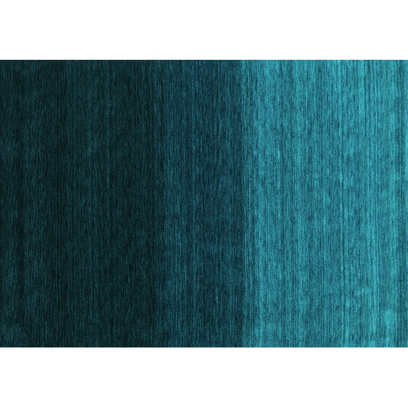 Ahgly Company Indoor Rectangle Abstract Turquoise Blue Contemporary Area Rugs, 8' x 12'