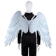 thumbnail image 2 of 1 Unid Masquerade Oversized Angel Wings Cosplay Performance Prop Decoration para Adultos Hombres Mujeres Azul cielo, 2 of 5