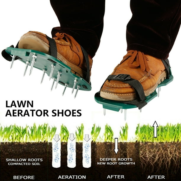 ZTOO 13 x 45 mm Spikes Pair Lawn Garden Grass Aerator Aerating Sandals