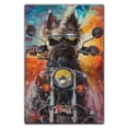 thumbnail image 3 of Hudo Funny Belgian Laekenois Dog Riding A Motorcycle Vintage Poster, Belgian Laekenois Dog Canvas Wall Art - Large Wall Art - Anniversary Gifts For Women, 3 of 6