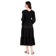 thumbnail image 4 of ThePirateDressing Women's Renaissance Medieval Tiered Dress with Bell Sleeves, 4 of 7