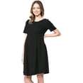 thumbnail image 2 of SURJDE Robe de Maternité Formelle pour Femme avec Plis à l'Avant et à l'Arrière, 2 of 7