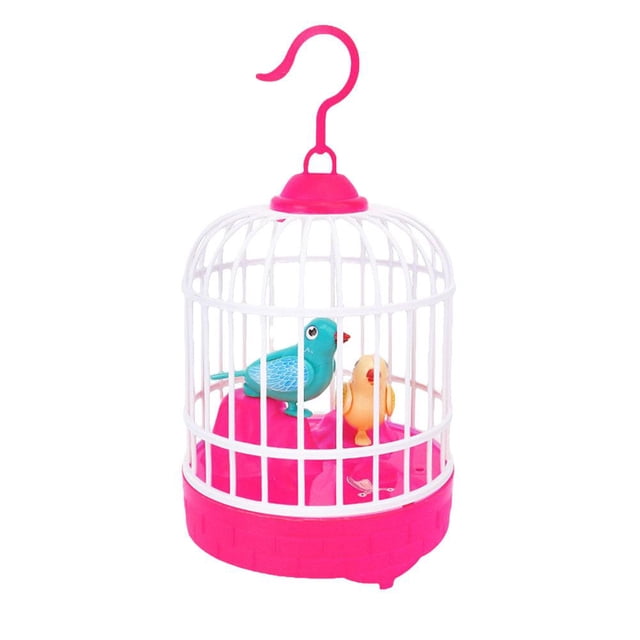 Inductive Sound Voice Control Bird Cage Funny Toy Children Pet Toy