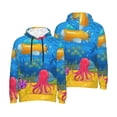 thumbnail image 6 of Bingfone Submarine And Landscape Men's Drawstring Hoodie Long Sleeve Pocket Sweatshirts-Large, 6 of 6