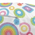 thumbnail image 3 of Colorful Pouf Cover with Zipper, Geometrical Theme Abstract Ornaments with Squares and Circles in Rainbow Colors, Soft Decorative Fabric Unstuffed Case, 30" W X 17.3" L, Multicolor, by Ambesonne, 3 of 5