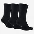 thumbnail image 3 of Jordan Jumpman 3 Pack Crew Mens Socks Size L, Color: Black, 3 of 3