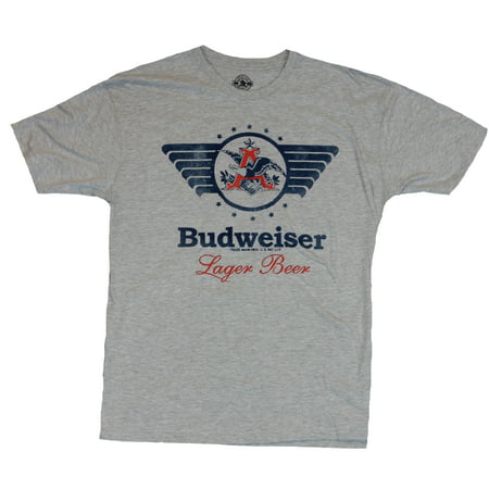 Budweiser Mens T-Shirt  - Winged Eagle A Lager Beer