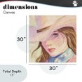 thumbnail image 4 of Stupell Industries Southwestern Pastel Cowgirl Brunette Canvas Art, 30 x 30, by Kim Allen, 4 of 8