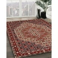 thumbnail image 3 of Ahgly Company Machine Washable Indoor Square Traditional Saffron Red Area Rugs, 4' Square, 3 of 7