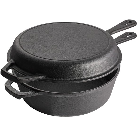 Olla holandesa de hierro fundido con tapa sartén Vivicreate de 4.5 L