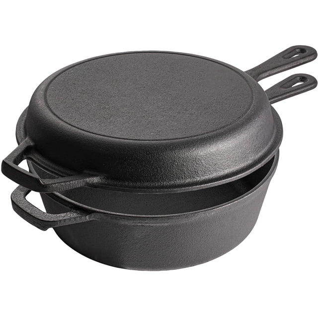 Olla holandesa de hierro fundido con tapa sartén Vivicreate de 4.5 L